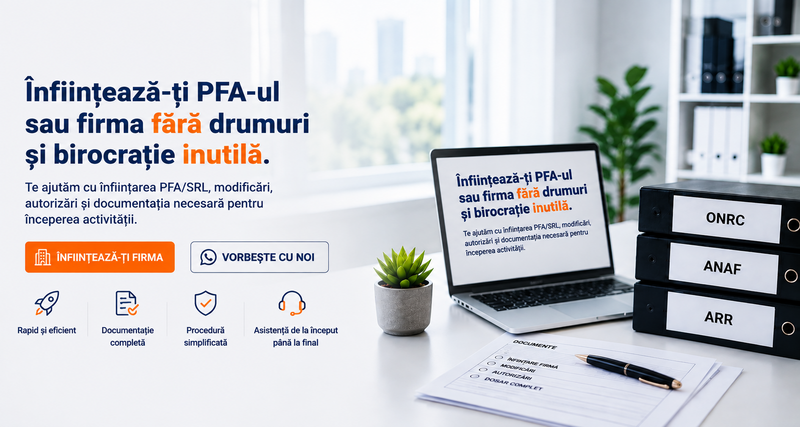 Infiintare PFA/SRL,